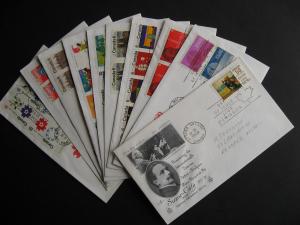 CANADA 42 cacheted,addressed 1969-73 era FDCs check em out!