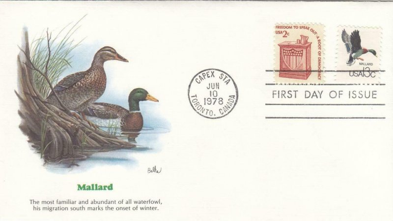 1978, Mallard, Fleetwood, Unaddressed, FDC (D7557)