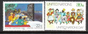 515-16 United Nations 1987 UN Day MNH