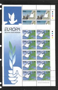 IRELAND, 960-961, MNH, SS, OF 14 EUROPA