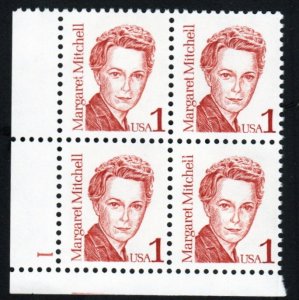 SC# 2168 - (1c) - Margaret Mitchell - MNH Plate Block/4 - LL # 1