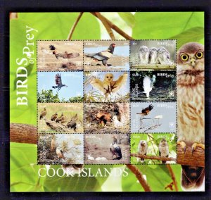 Cook Islands: 2018, Birds of Prey, (1st series) Sheet, MNH