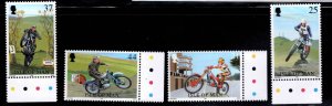 ISLE OF MAN  MNH** Scott 757-760 motorcycle set