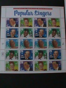 ​UNITED STATES-1994- SC#2849-53-AMERICAN MUSIC-POPULAR SINGERS MNH SHEET VF