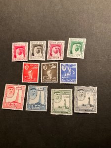 Stamps Qatar Scott #26-36 hinged