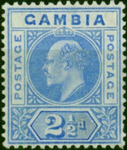 Gambia 1905 2 1/2d Bright Blue SG60