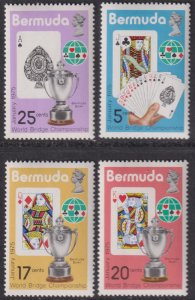 1975 Bermuda World Bridge Championship set MNH Sc# 312 / 315 CV $2.50