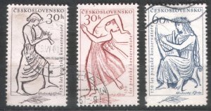 Czechoslovakia 1961 Sc#1044-1046  Cancelled