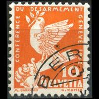 SWITZERLAND 1932 - Scott# 211 Disarmament-Dove 10c Used