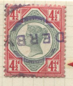 GB QV 1892 Jubilee 4 1/2d, Red dot between right 4 and 1/2d used