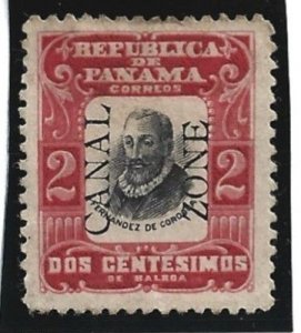 Canal Zone Scott #21 Mint 2c Overprint Reading Up 2021 CV $25.00