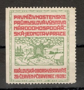 CZECHOSLOVAKIA - POSTER STAMP, INDUSTRIAL EXHIBITION