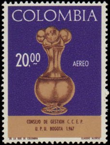 Colombia #C495-C497, Complete Set(3), 1967, Never Hinged