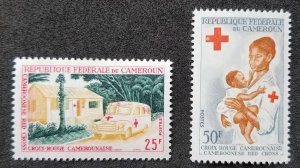 *FREE SHIP Cameroon Red Cross 1965 Nurse Child Health Ambulance (stamp) MNH