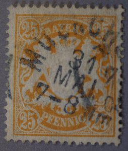 Germany States Bavaria #66 Used DatedPostmark 31 MAI 7-8 Nm (Yr 00?) MUENCHEN