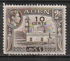 1951 Aden - Sc 37 - used VF - single - George VI - Aidrus Mosque