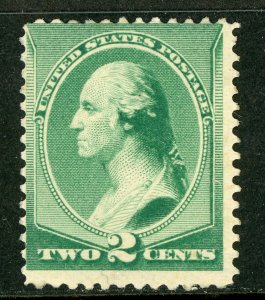 USA 1887 American Printing New Designs 2¢ Washington Scott # 213 MNH B726