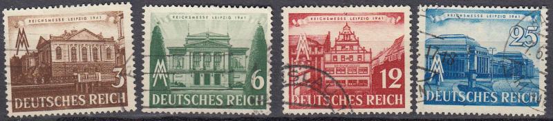 Germany - 1941 Leipzig Fair Sc# 498/501 (409N)