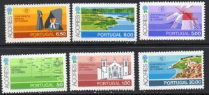 Thematic stamps AZORES 1980 TOURISM 419/24 mint
