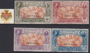 Italy Eritrea  Propaganda Fide  n.61-64 cv 180$ MNH**