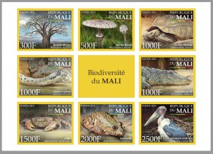 MALI 2021 - DELUXE PROOF - FROGS MUSHROOMS CRABS BAOBAB BIRDS REPTILES SNAKE MNH-