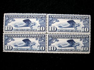 US - SCOTT#C10 - BLOCK 4 - MH - CAT VAL $28.00 