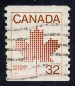 Canada #951 Maple Leaf, used (0.25)