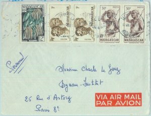 88883 - MADAGASCAR - Postal History - COVER to FRANCE 1950S - GASTRONOMY Vanilla-