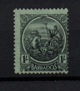 Barbados 1924 1/- black emerald SG226 WMK Script mint LHM WS28950