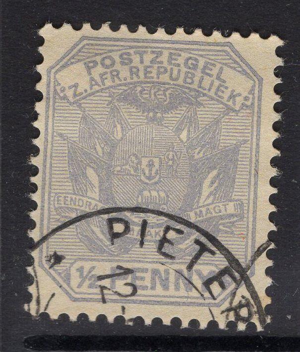 TRANSVAAL SG205 1895 ½d PEARL-GREY FINE USED