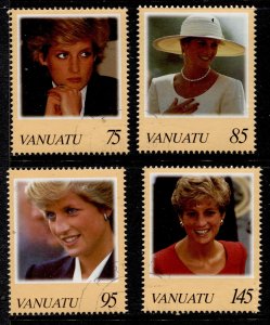 Vanuatu Stamp #715-718 USED VFU  XF SET 4 DIANA PRINCESS OF WALES