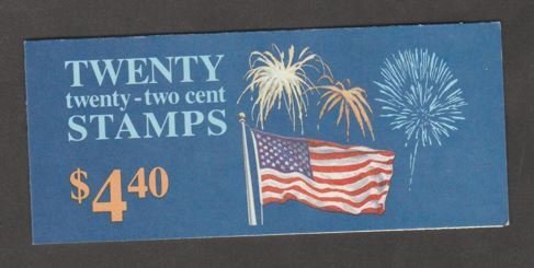 U.S. Scott #2276a BK156 American Flag Fireworks Stamp - Mint NH Booklet