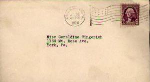 United States, 1922 Fourth Bureaus, Flags, Machine Cancel, Pennsylvania