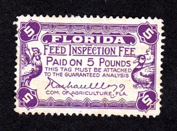 Florida State Revenue  SRS # FE19  MNG Feed   Lot 200501