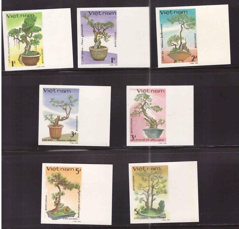 Viet Nam Scott 1633-1639 Unused NGA  Imperforate stamp set