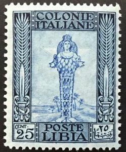 Italy Libia n. 49i  VARIETY perf. 14x13⅓ on bluish paper  MNH**cv 300$