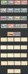 Falkland Island SG146/63 KGVI Set of 18 Fine M/Mint