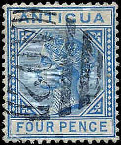 Antigua #10, Single Incomplete Set, Used