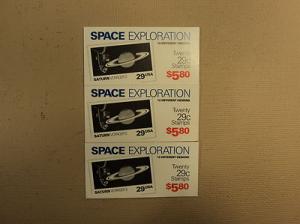 USPS Scott 2568-77 29c 1991 Space Exploration 3 Books Of ...