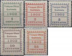 655859 HINGED GUATEMALA 1902 DENTADOS