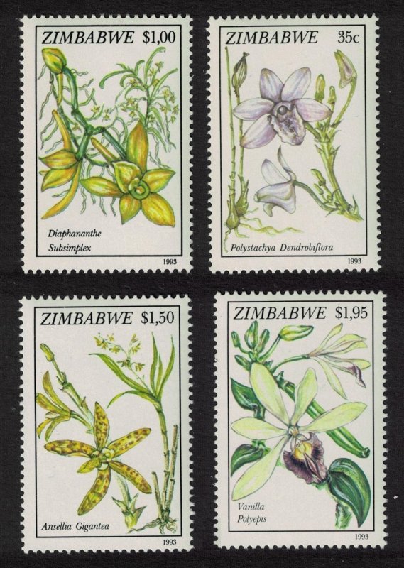 Zimbabwe Orchids 4v 1993 MNH SG#860-863