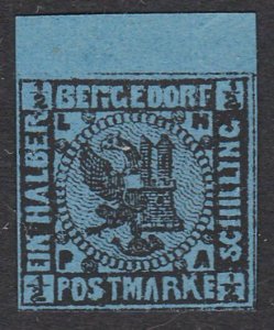 GERMANY BERGEDORF  An old forgery of a classic stamp........................C138