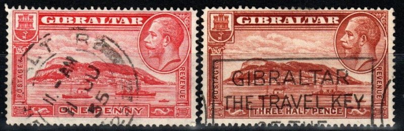 Gibraltar #96-7 F-VF Used CV $6.00 (X6503)