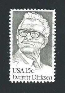  SC# 1874 -15c -  Everett Dirksen, Used Single