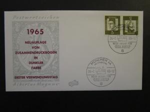 Germany SC# 733 1955 First Day Cover / FIDACOS Cachet / Unaddressed - Z4483