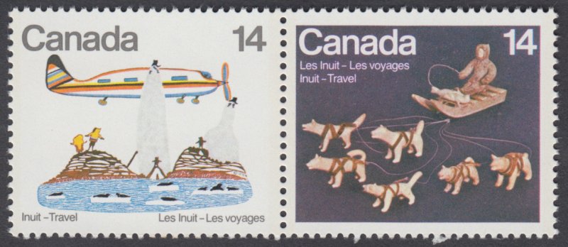 Canada - #772a Inuit - Travel Se-tenant Pair - MNH