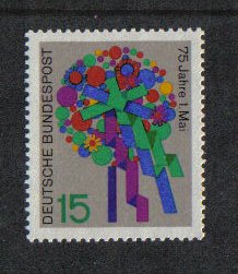 Germany  #926  MNH  1965  May day .  bouquet of flowers