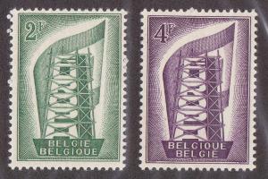 Belgium # 496-497, Mint  Hinged Set