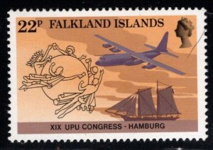 FALKLAND ISLANDS Scott 411 MNH**  UPU stamp.