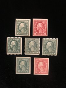 408, 409, 441, 481, 482, 486, 490, MNH, set of 7